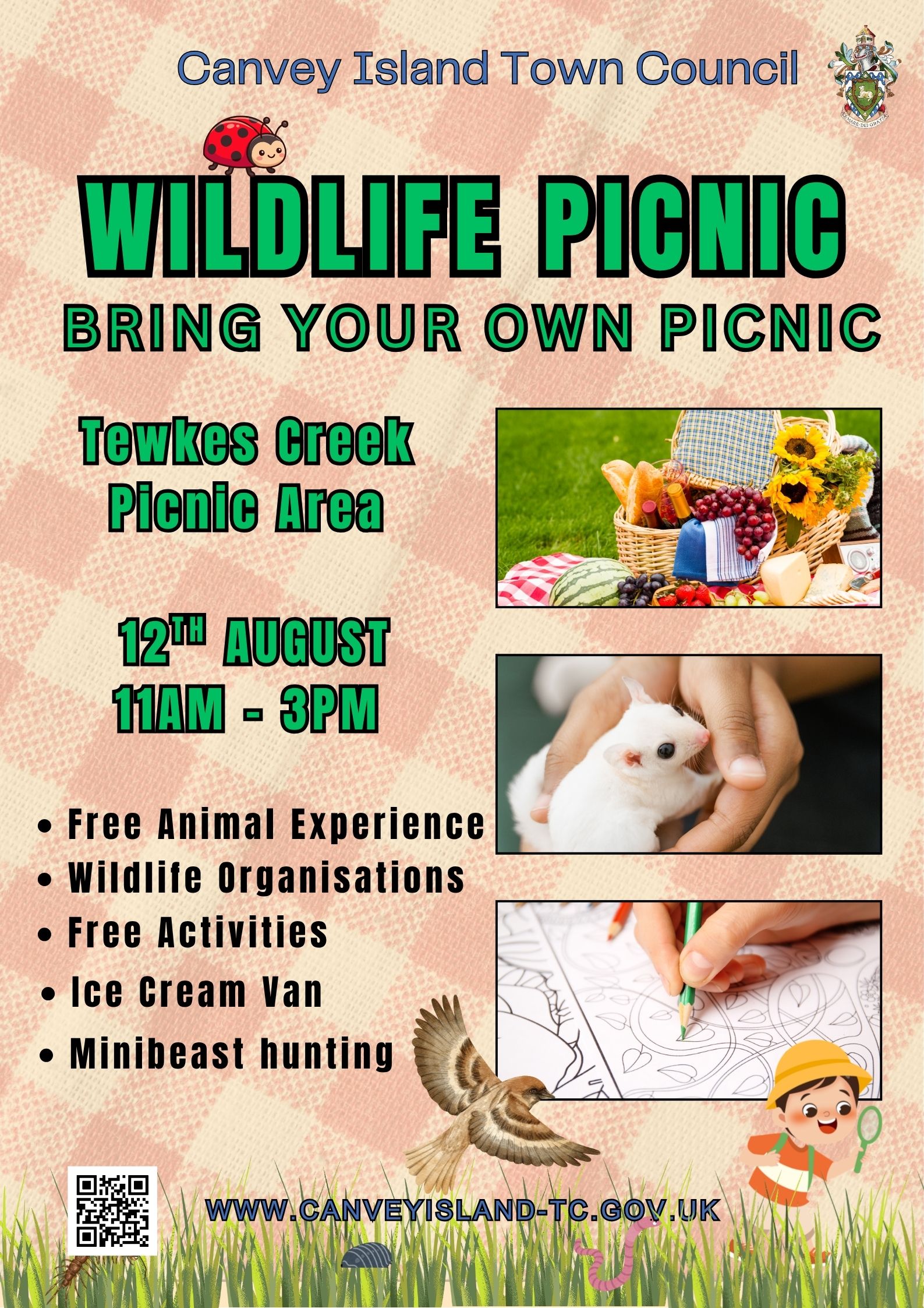 Wildlife Picnic Poster
